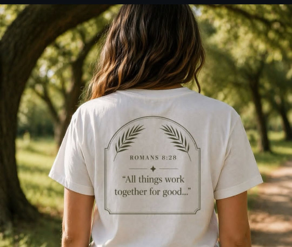 Classic Romans 8:28 T-Shirt | Motivational Quote, Inspirational
