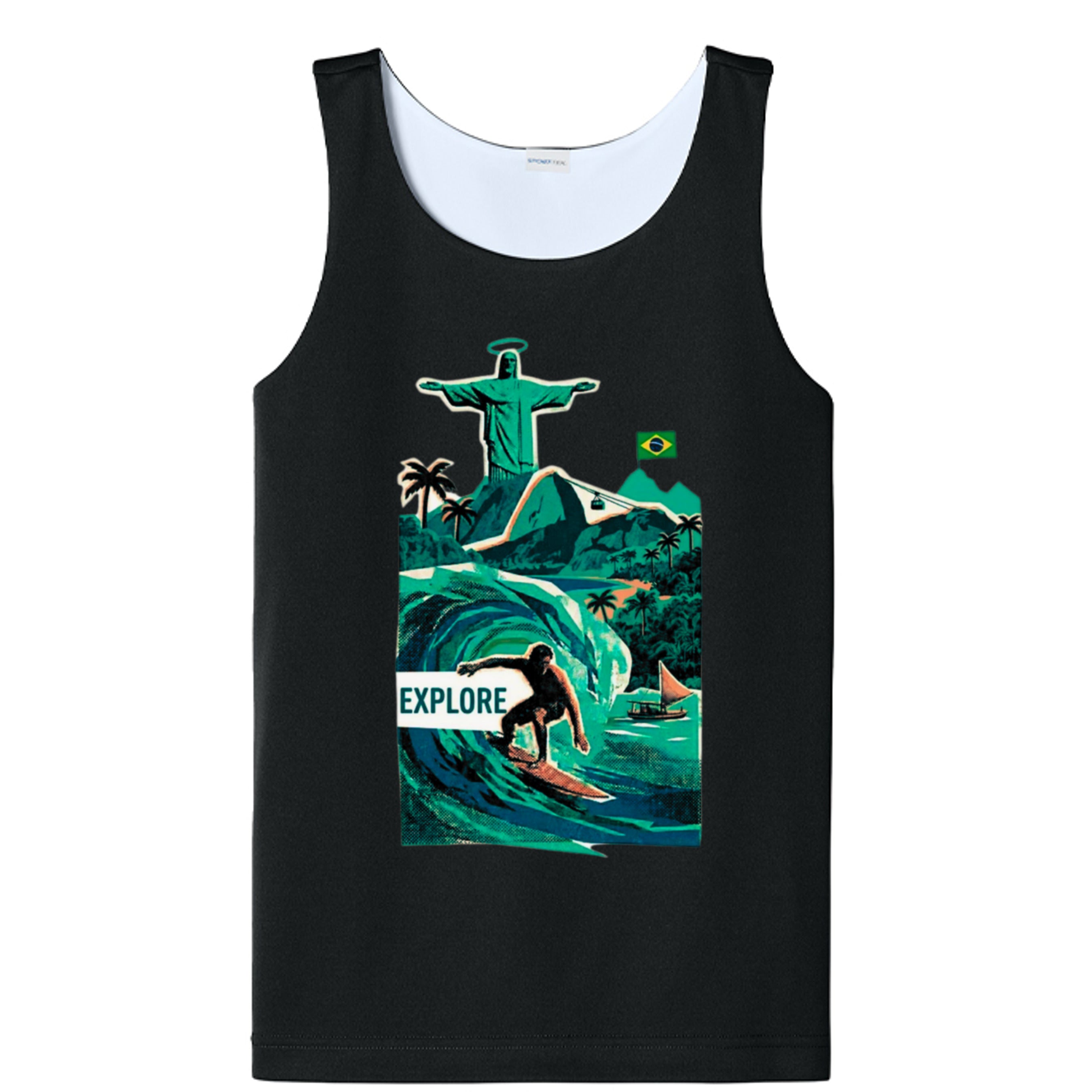 Black/ White - YST551 - FRONT