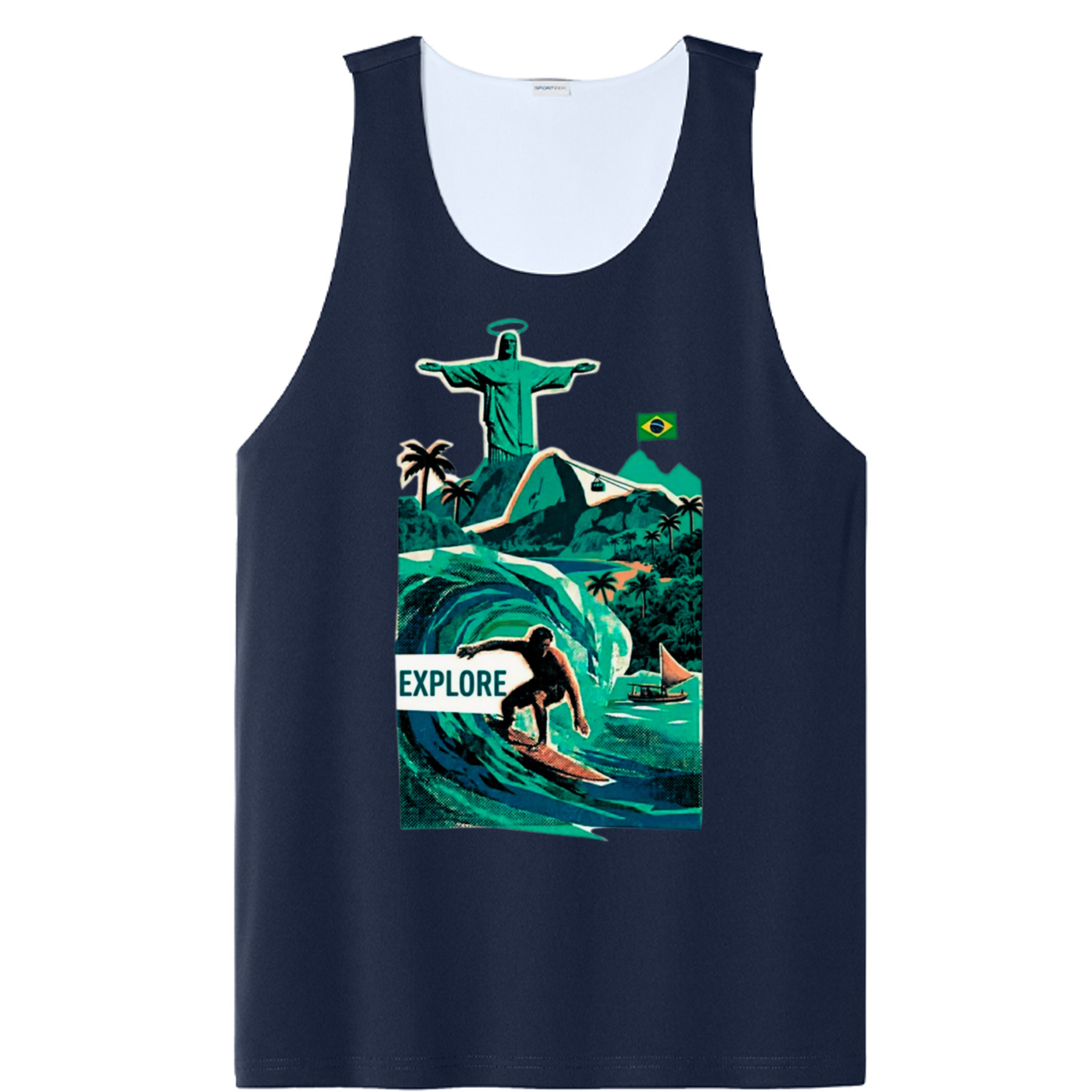 True Navy/ White - ST551 - FRONT